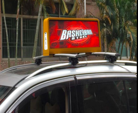 publicité extérieure menée par toit d'écran de visualisation de taxi de voiture de 2mm 3mm 4mm