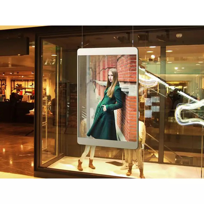 Affiche transparente extérieure d'écran mené de Wifi 4G pour le magasin de détail