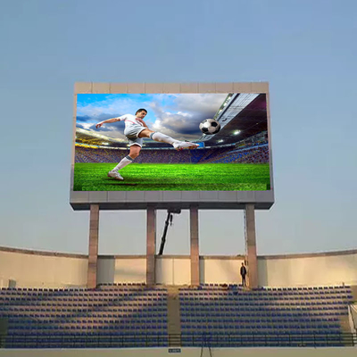 P6 l'écran fixe extérieur de l'installation LED montrent le grand message publicitaire visuel de 960x960mm
