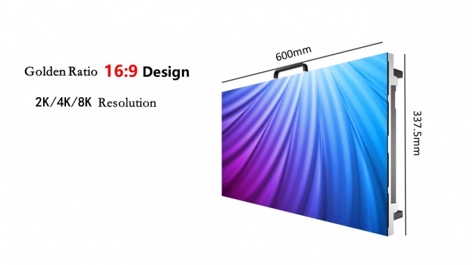 L'écran mené TV P1.2 P1.5 P1.8 4K 8K de la haute définition a mené l'écran visuel polychrome 5 de mur de LED