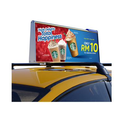 le dessus extérieur du taxi 1920Hz a mené l'affichage avec la taille standard 960x320mm